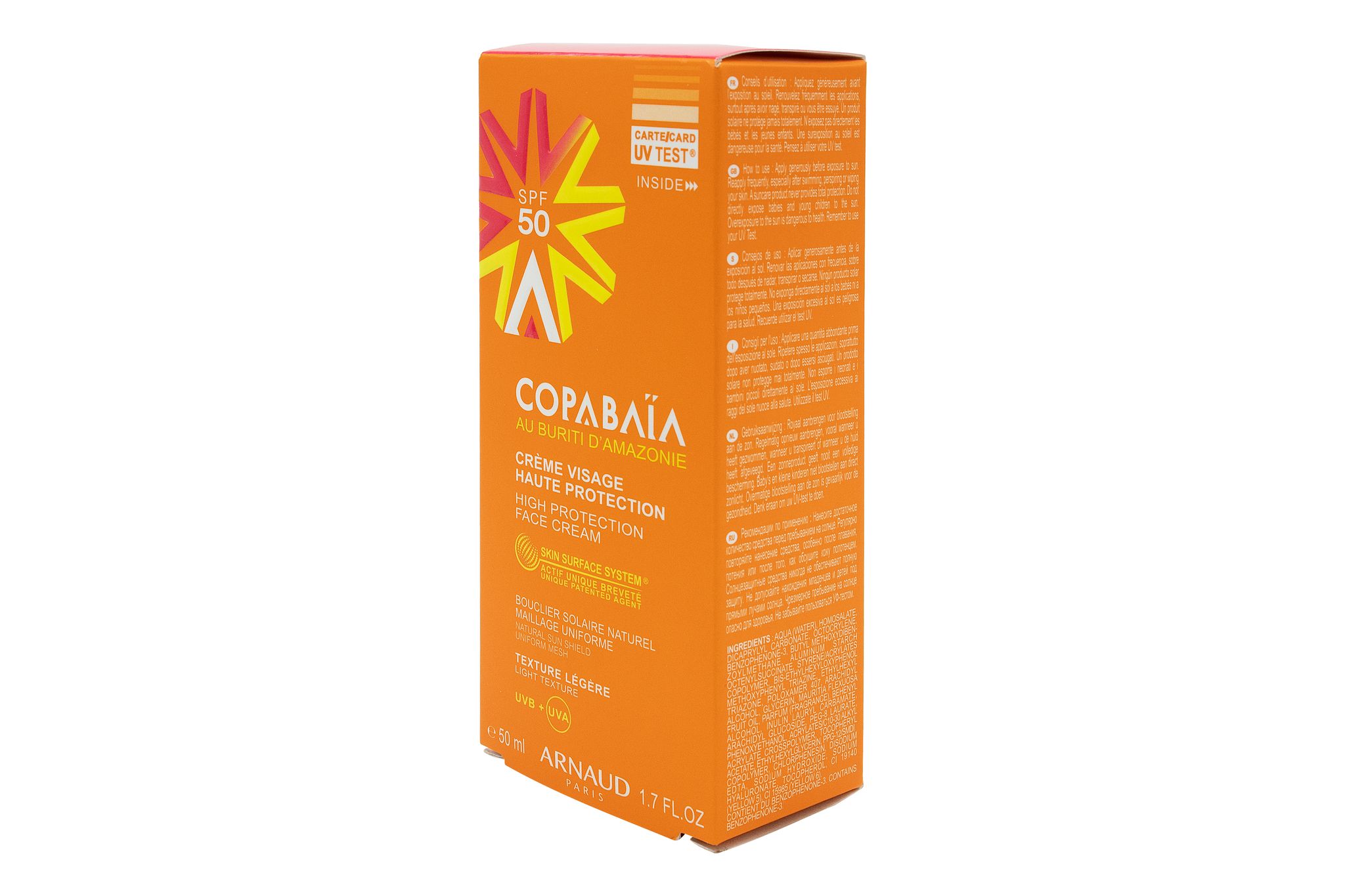 Copabaia High Protection SPF50 Face Cream -50ml