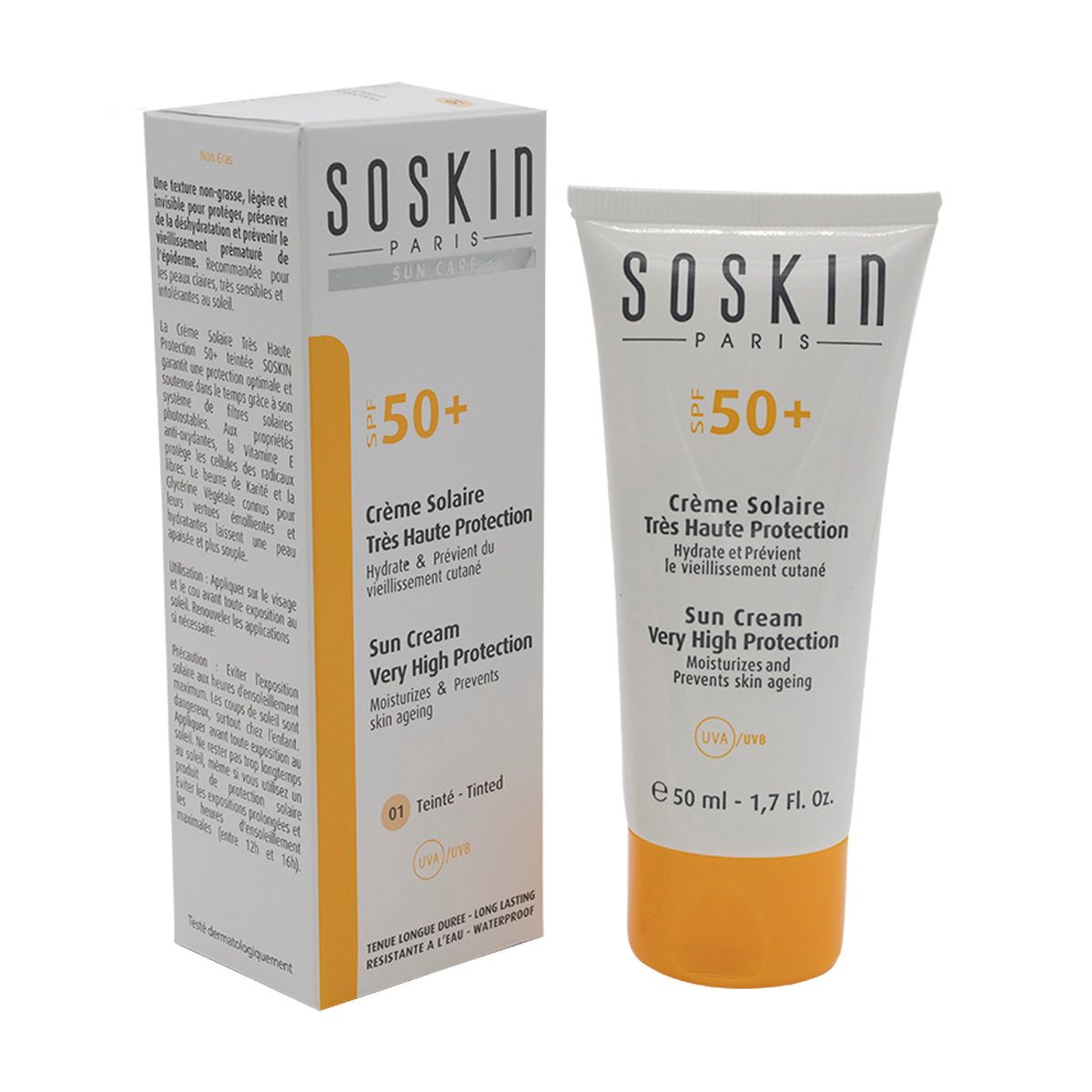 SOSKIN Sun Tinted Cream Very High Protection Spf50 + 50 ml