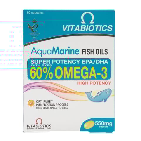 Aquamarine 60% Omega3 60 Capsules