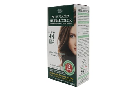 Olia, 4.0 Dark Brown, No Ammonia Permanent Haircolor, with 60% Oils
