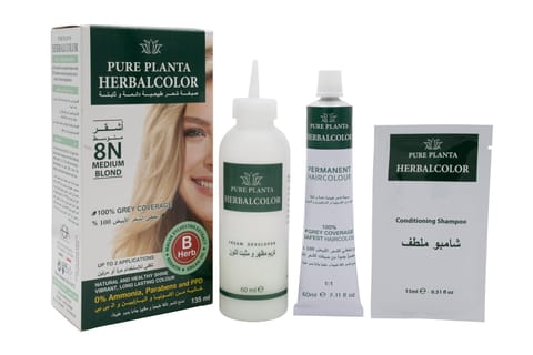 Olia, 8.0 Blonde, No Ammonia Permanent Haircolor, with 60% Oils