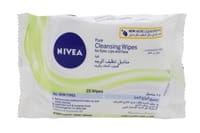 NIVEA Pure Facial Cleansing Wipes - 25 pcs