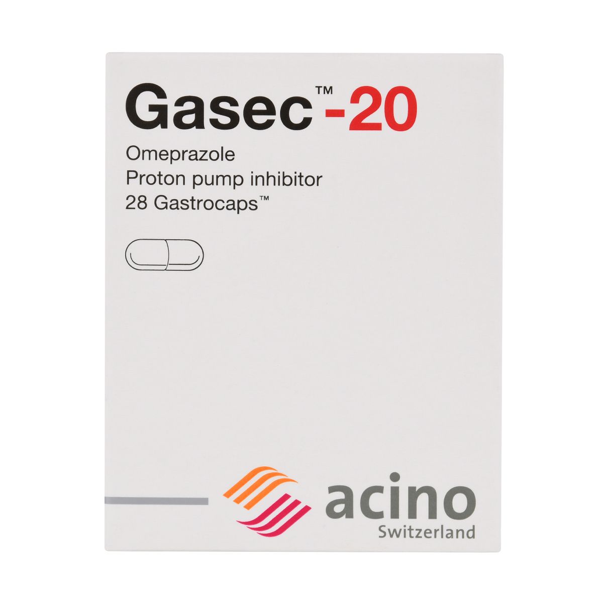 GASEC 20 Mg Capsule 28Pcs