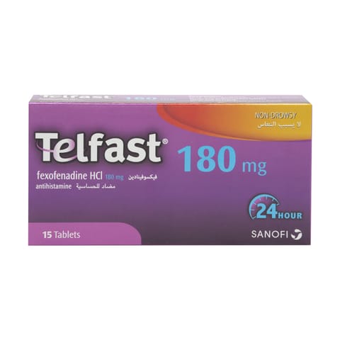 TELFAST 180 Mg Tablet 15Pcs