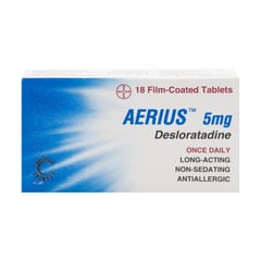AERIUS 5 Mg Tablet 18Pcs