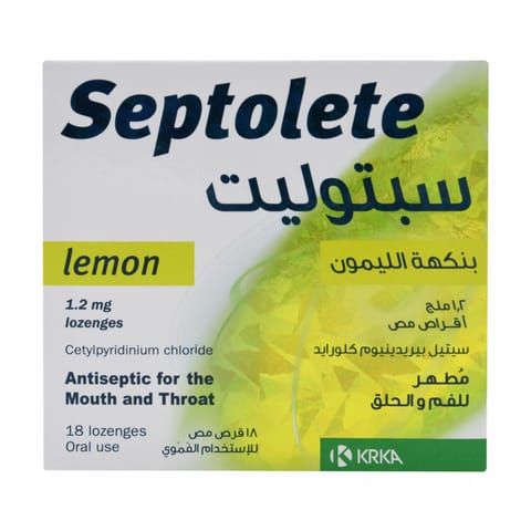 Septolete Lemon Lozenges - 18 Pcs