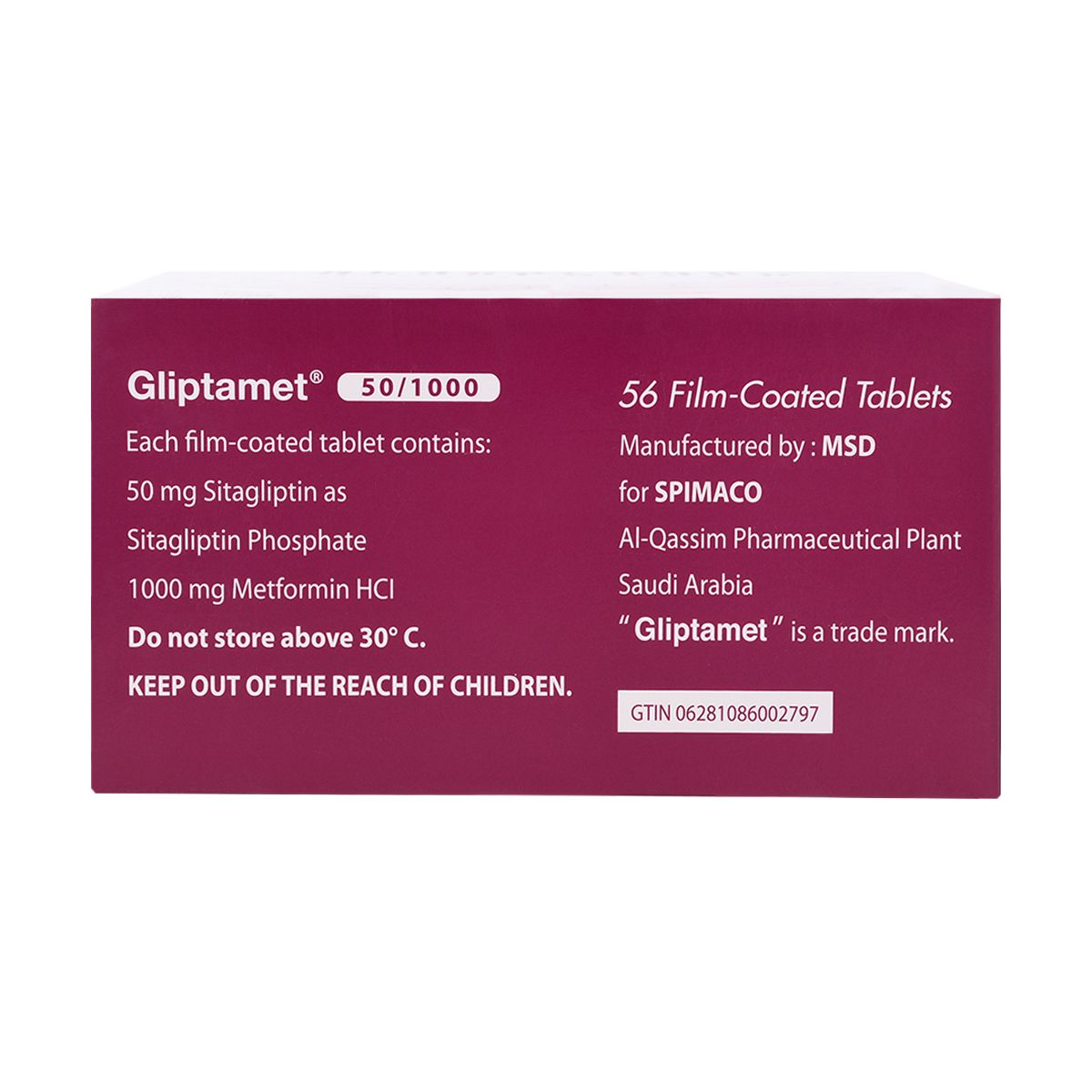 GLIPTAMET Gliptamet 50/1000 mg tab