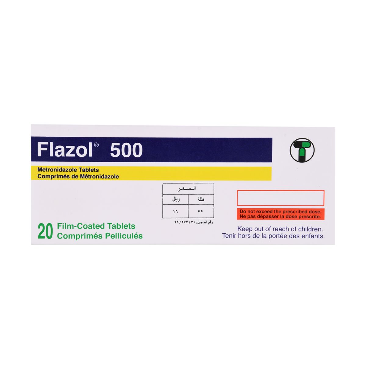 FLAZOL Flazol 500mg 20 Tab