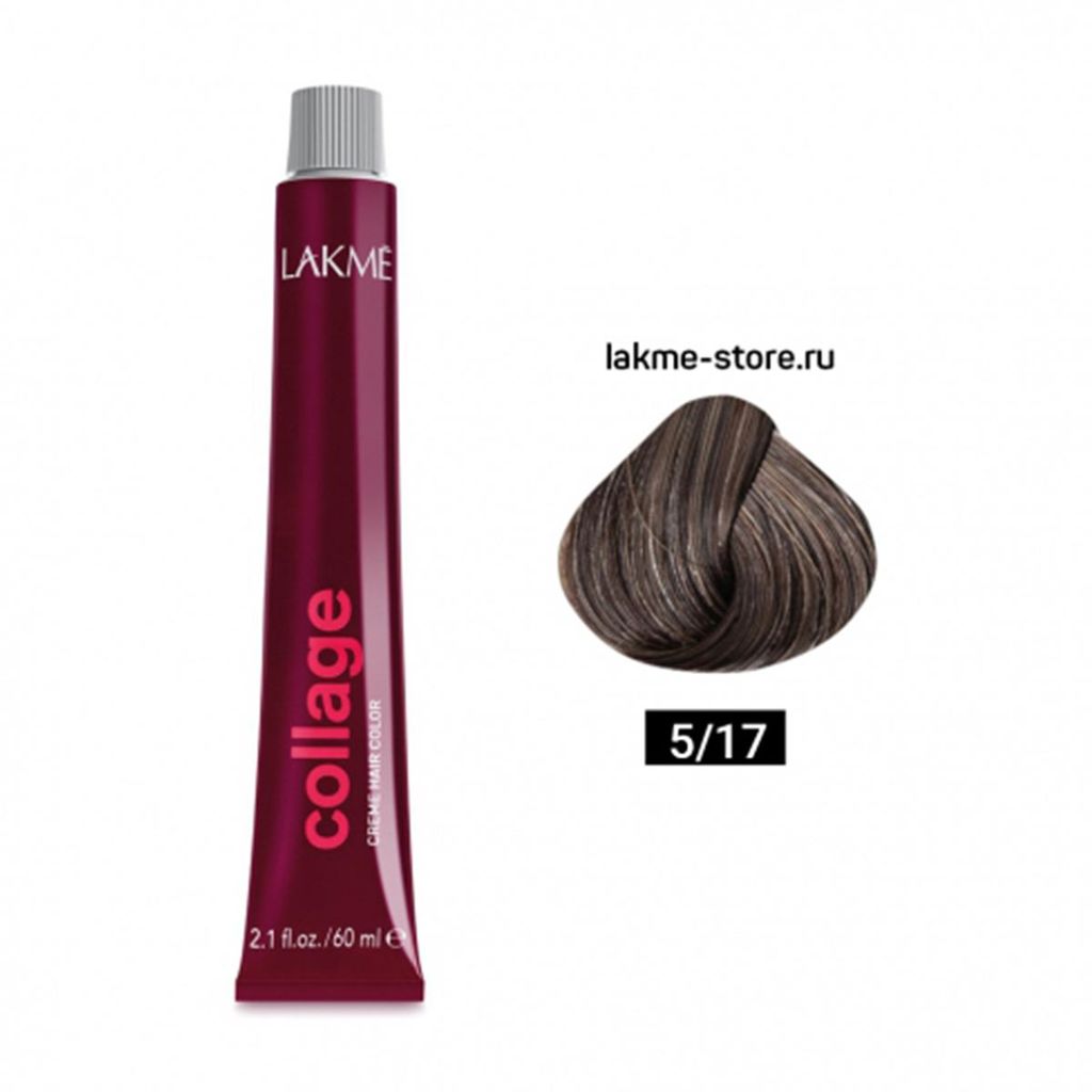 Collage Cream Hair Color 5/17 Blue Ash Light Brown
