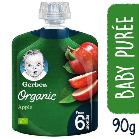Gerber Organic Apple 90G From 6 Months