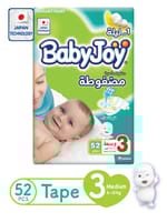 Jumbo Pack Medium 3, 52 Count, 6-12 Kg