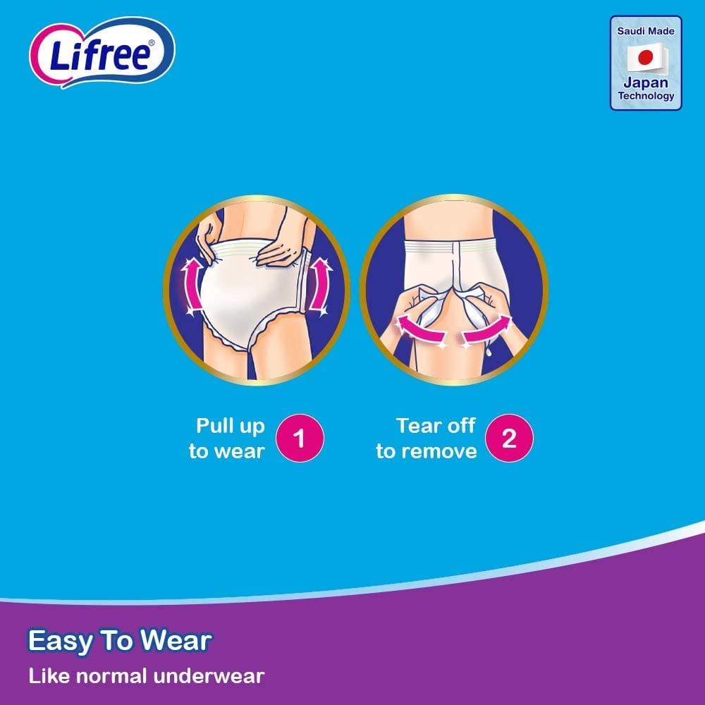 Lifree Adult Diaper Culotte Large 18 Pcs