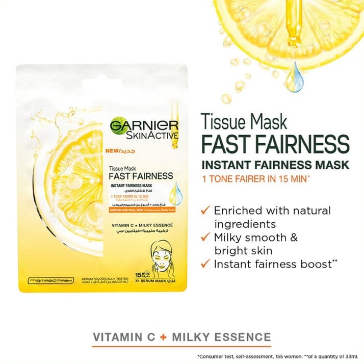 GARNIER SkinActive Fast Fairness Mask with Vitamin C 28g