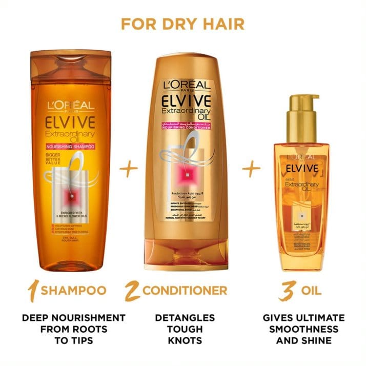 Extraordinary Oil Shampoo 600ml for Dry Hair