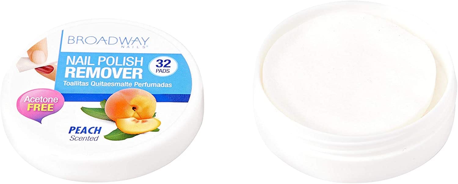 Lot Of 3 Broadway Nail Polish Remover 32 Pads - 36B Strawberry