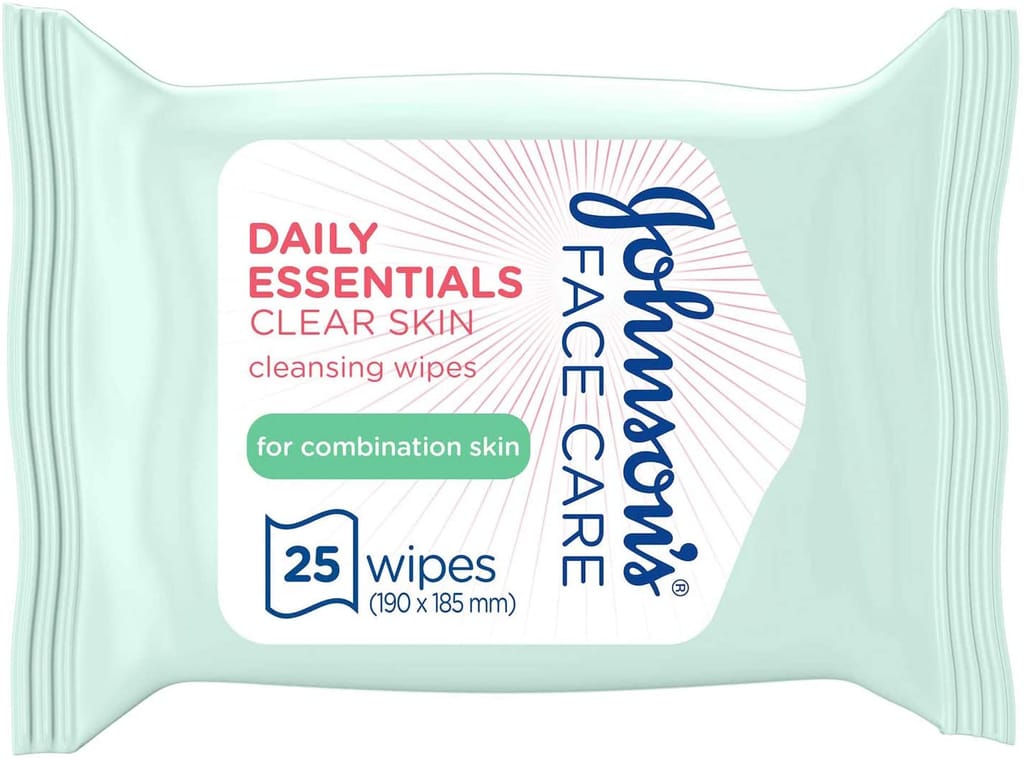 Facial Cleansing Wipes Combination Skin 25Pcs