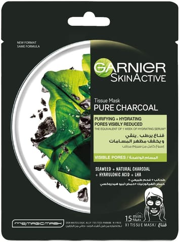 GARNIER Charcoal And Algae Hydrating & Purifying Face Mask