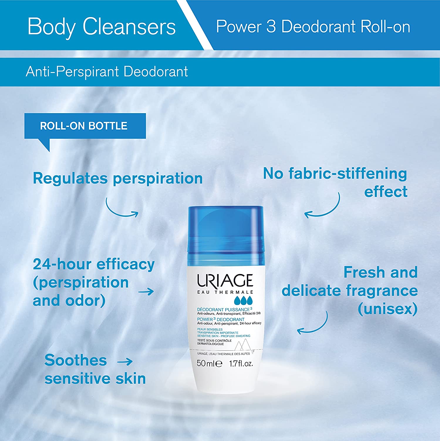 Deodorant Puissance Roll-On heavy sweating