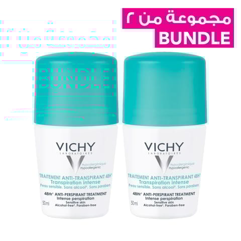 مزيل رول-أون مضاد للتعرق 48 ساعة - 50 مل (حبتين)