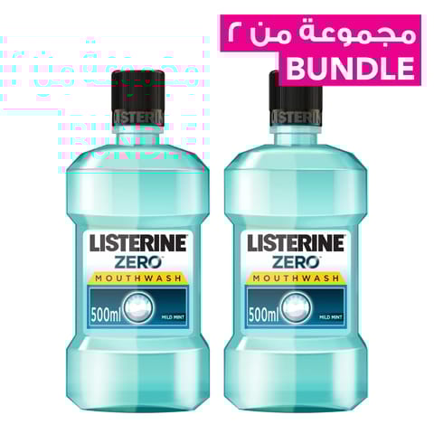 غسول فم زيرو 500 مل (حبتين)