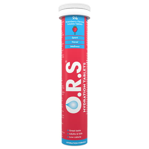 O.R.S Hydration Tablets - Strawberry (24 Tablets)