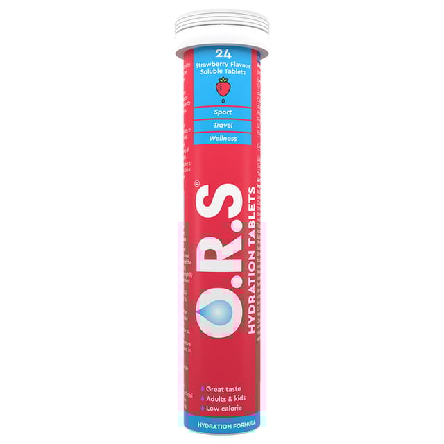 O.R.S Hydration Tablets - Strawberry (24 Tablets)