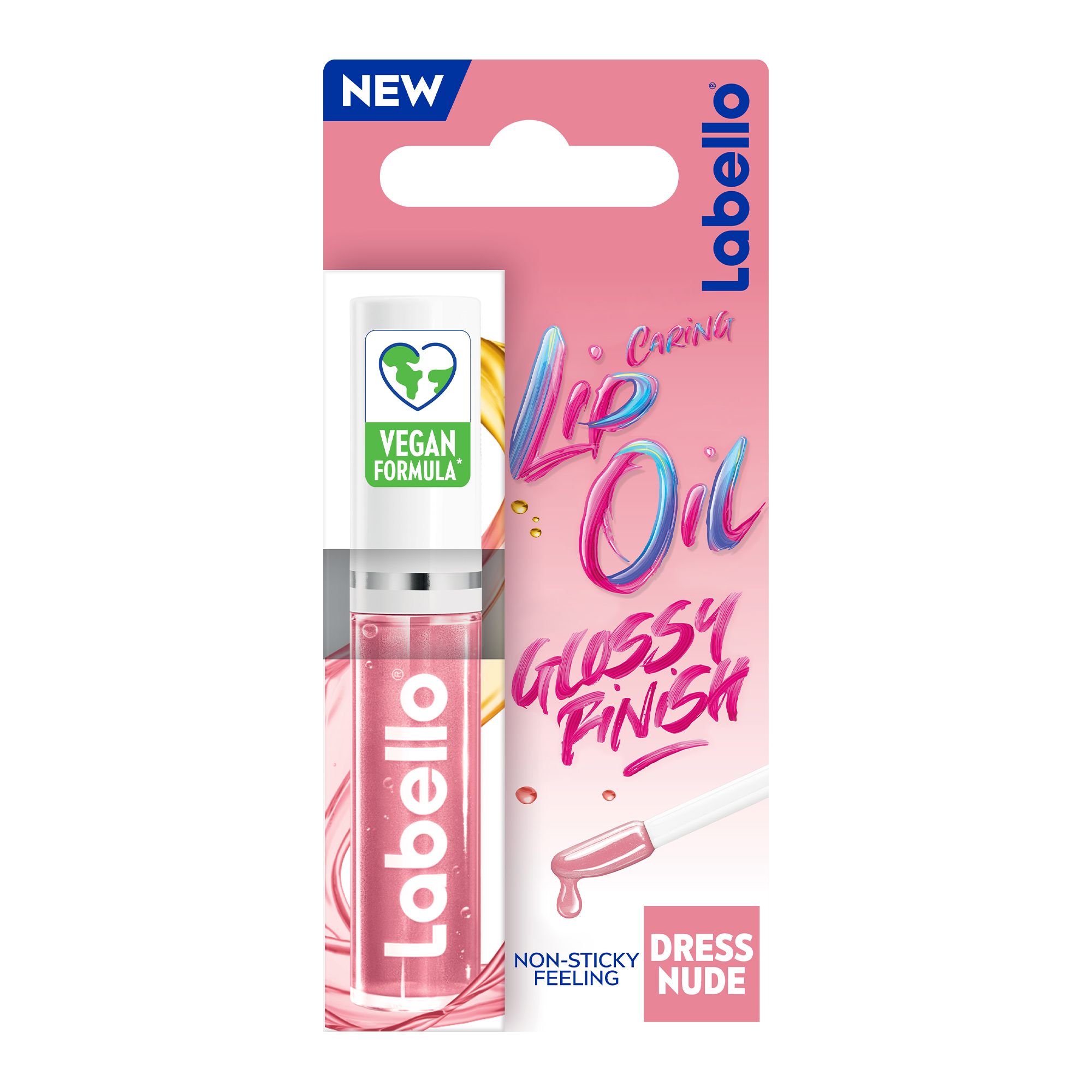 LABELLO Lip Oil, Moisturising Lip Care, Dress Nude, 5.5 ml