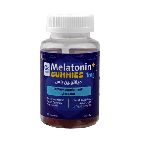 QE Melatonin+1mg 60 Gummies Passi flora Flavor