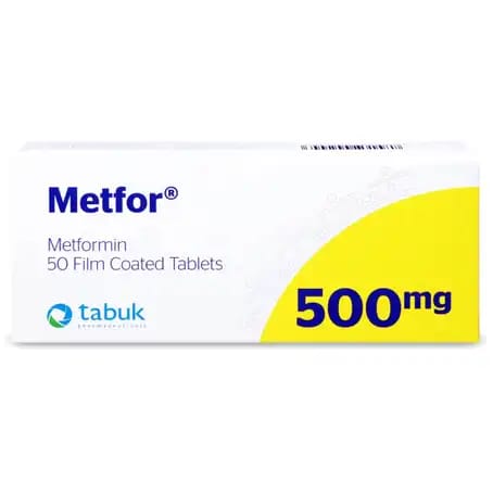 Metfor 500 mg Tablet 50pcs