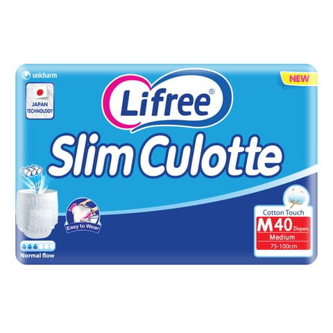 Lifree, Adult Culotte, High Absorb, Medium Size - 40 Pcs