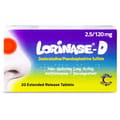 Lorinase-D 2.5/120mg 20 Tablets