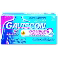 Gaviscon Double Action Chewable Tablets 32 Pack
