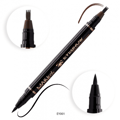 MAKE OVER 22 2-In-1 Eyebrow And Eyeliner Pen - Black/Chocolate Brown - 01