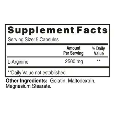 American International Lab L-Arginine Power 2500 mg 60 Capsules