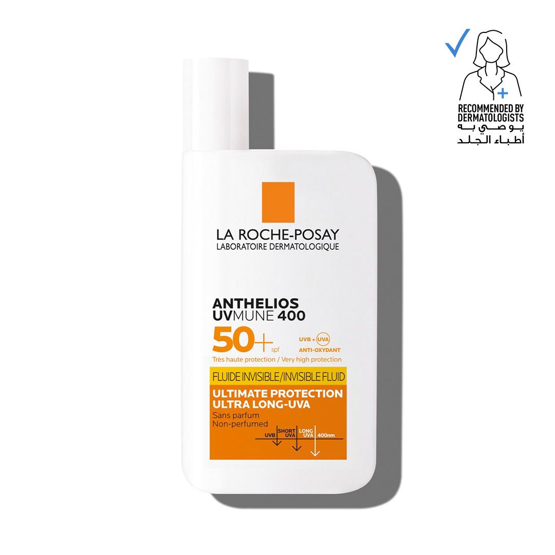 لا روش بوزيه أنثيليوس يوفيميون400 SPF50+ واقي شمس غير مرئي ٥٠ مل