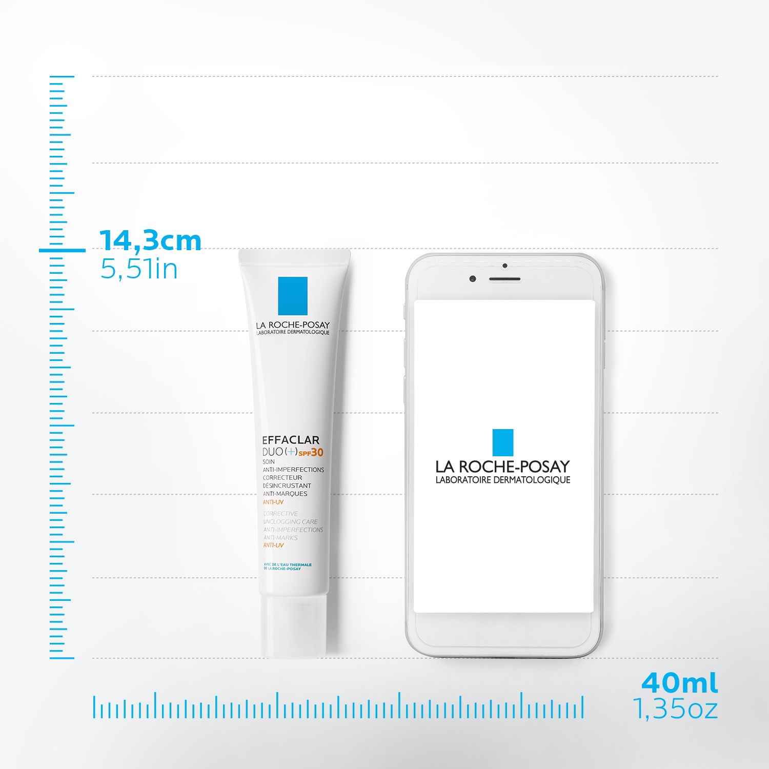 LA ROCHE POSAY Effaclar Duo+ Acne Treatment Cream for Oily and Acne Prone Skin with SPF30 -  40 ml