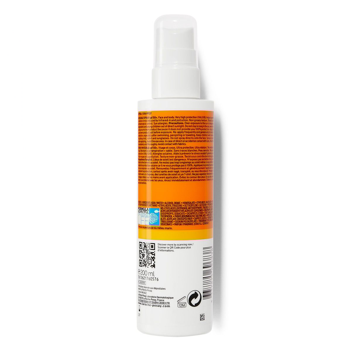LA ROCHE POSAY Anthelios Invisible Sunscreen Body Spray SPF50+ 200 ml
