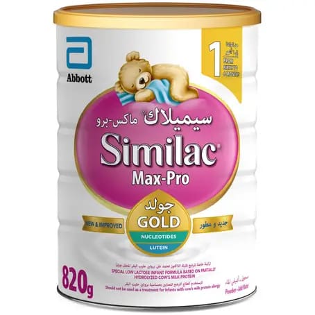 SIMILAC Max Pro Baby Formula (1) from Birth to 6 Months, 820 gm