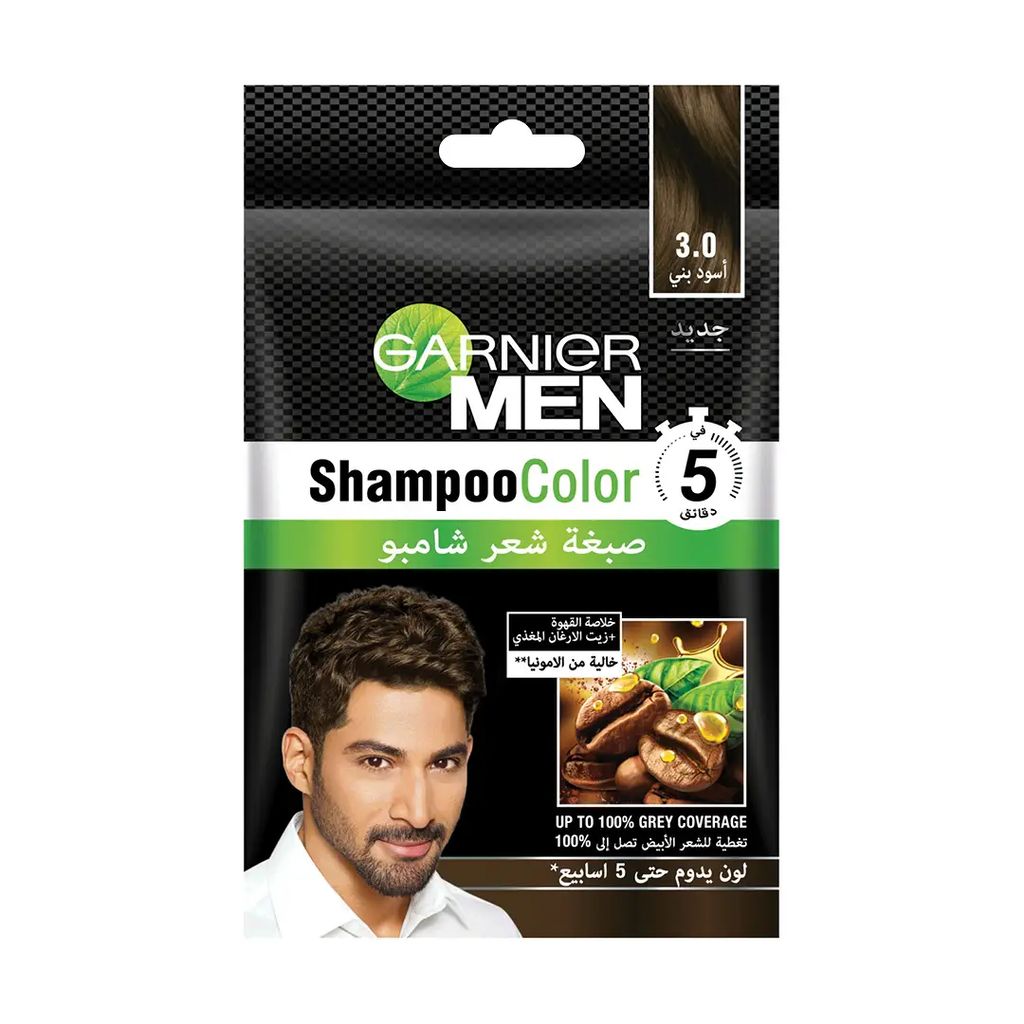 Garnier Men Shampoo Color 3.0 Black Brown