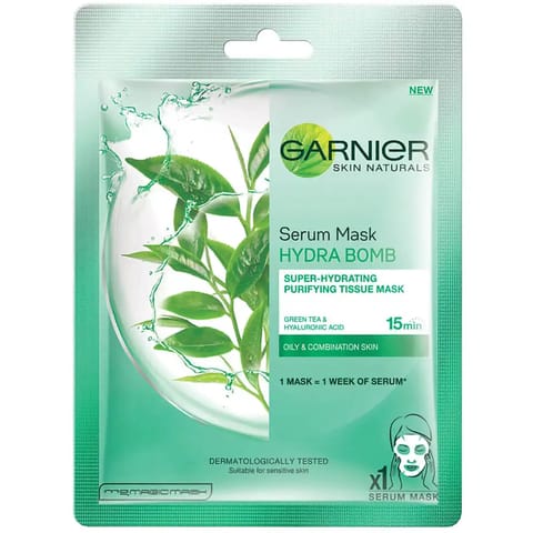 GARNIER Skin Active Hydra Bomb Mask Green Tea 32 gm