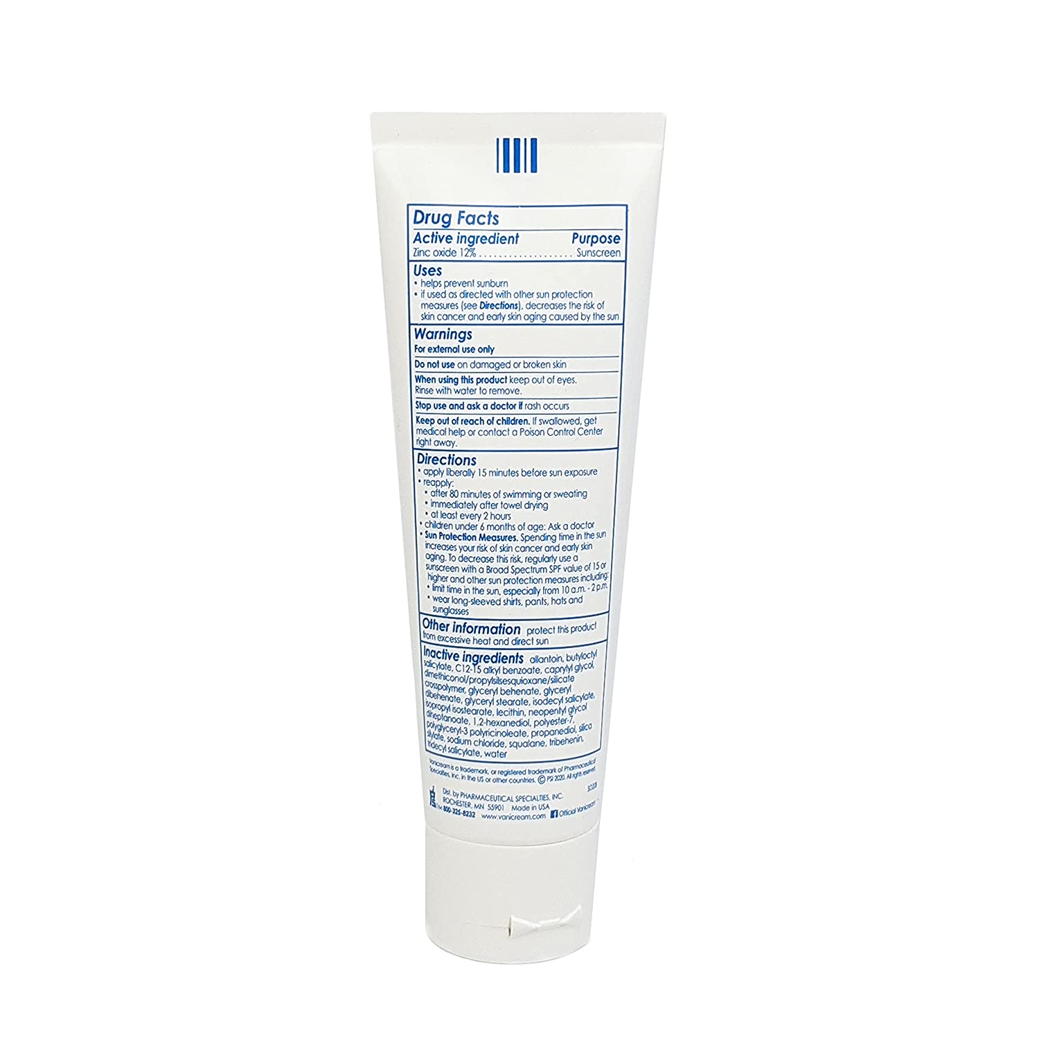 Vanicream Sunscreen Broad Spectrum SPF 50+ 88 ml