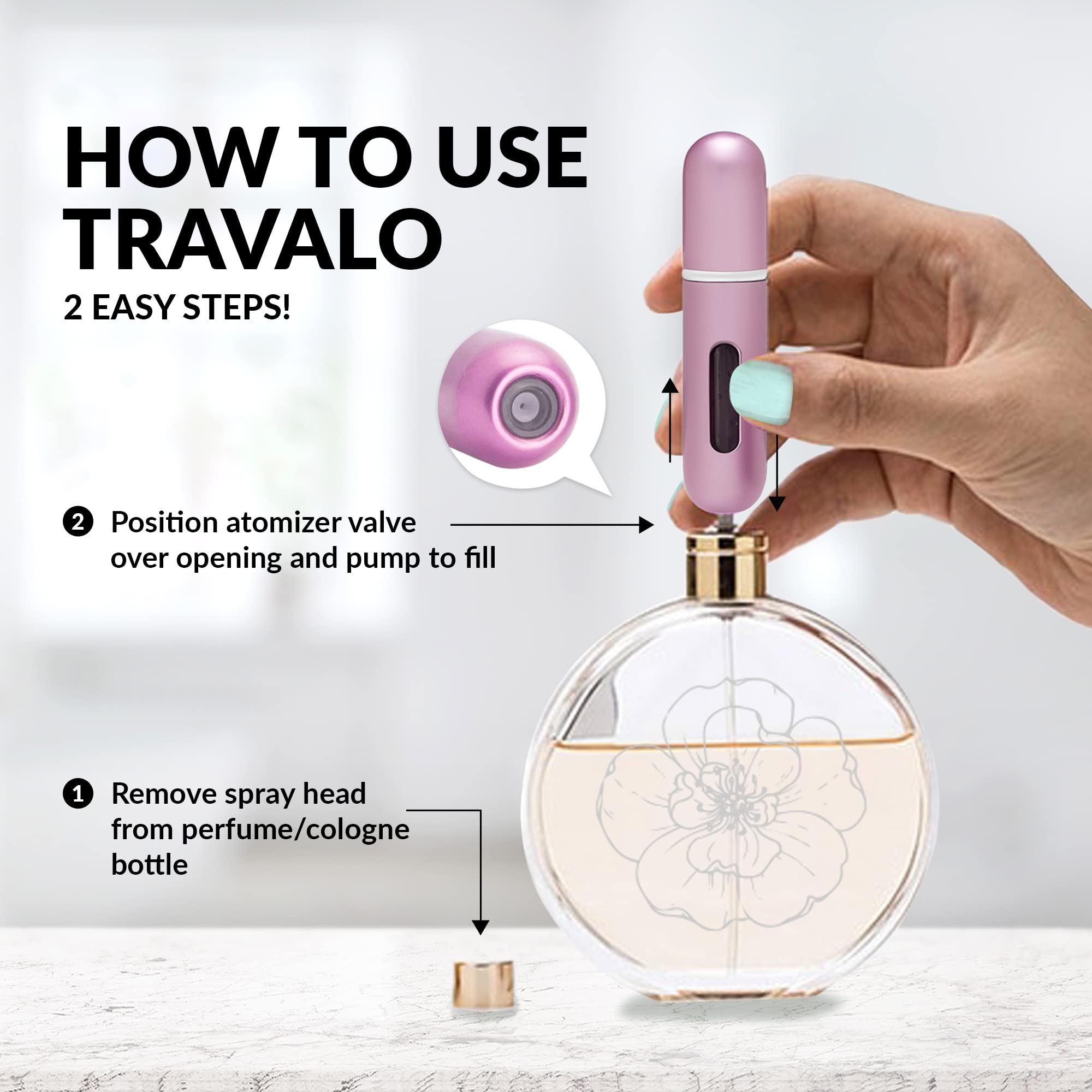For Travel Refillable Perfume Spray# Silver