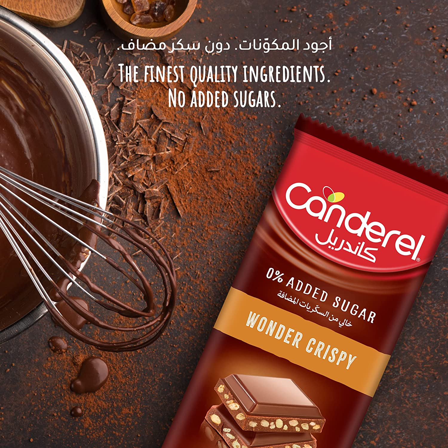 Canderel Wonder Crispy Milk Chocolate Slab 100 g