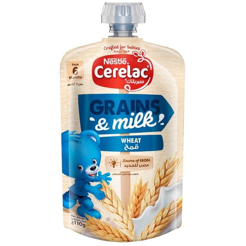 Cerelac, Grains & Milk, Wheat , From 6 Months - 110 Gm