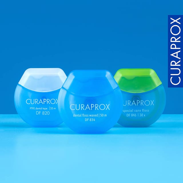 Curaprox DF 834 Dental Floss Mint Waxed 50m