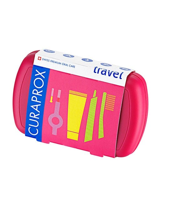Curaprox travel set, red