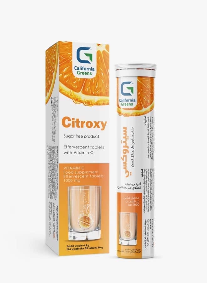 Citroxy Vitamin C 100 mg - 20 Effervescent Tablets