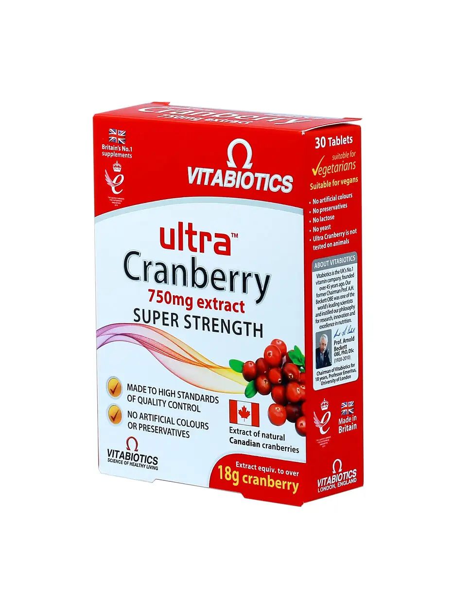 Ultra Cranberry Vitabiotics Ultra Cranberry 750 Mg 30 Tabs