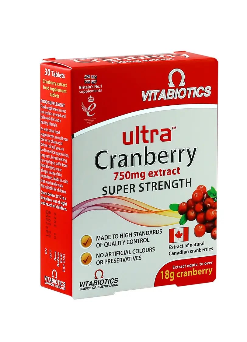 Ultra Cranberry Vitabiotics Ultra Cranberry 750 Mg 30 Tabs