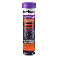 Sambucol Black Elderberry + Vitamion C & Zinc 15 Effervescent Tablets